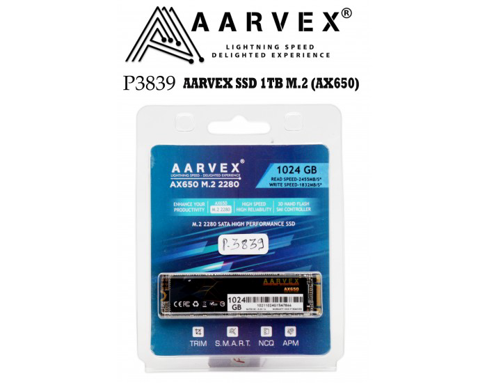 AARVEX SSD 1TB M.2 (AX650)